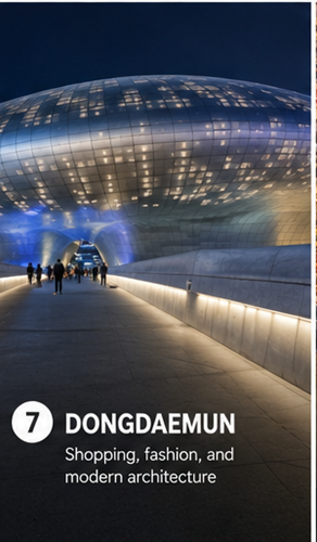 Dongdaemun Design Plaza DDP illuminated at night in Seoul