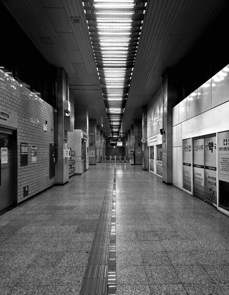 Underground passage inside Seoul Station in Seoul, South Korea