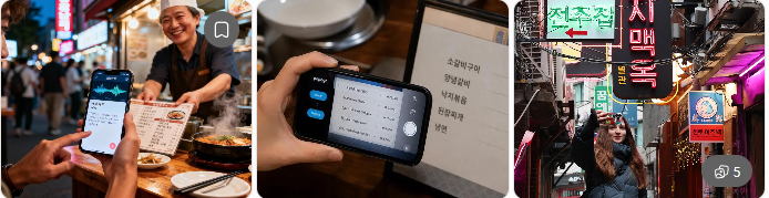 Seoul Travel OCR reading Korean menus, signs and place names in Seoul