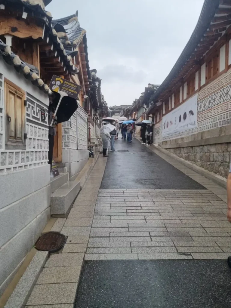 Traditional Korean hanok houses in Bukchon Hanok Village, Seoul